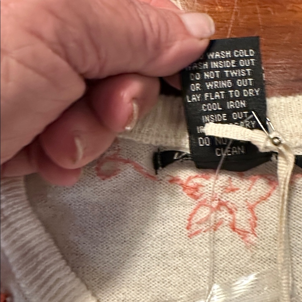 Lucky Brand Women's beaded Cream Cardigan nwt 2-25-10 - Picture 5 of 5